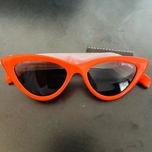 Red orange sunglasses